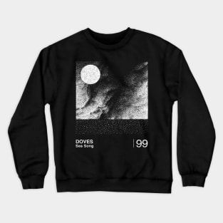 Doves / Sea Song / Minimalist Graphic Artwork Design Crewneck Sweatshirt